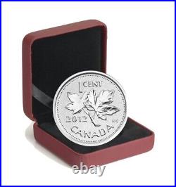 2012 Canada Farewell to the Penny 1-Cent 5 oz Silver Coin