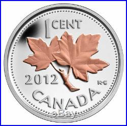 2012 Canada Gold Plated Silver Coin Farewell to the Penny