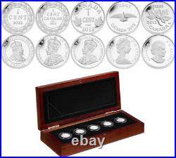 2012 Set of 5'Silver Penny' Coin Set. 9999 Fine (13066) (OOAK)