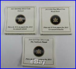 2013 Canada $10 Ducks Of Canada With Duck Call Coin Set. 9999 Pure Silver