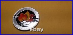 2013 Canada $10 Silver Gem Proof Coin The Coloured Maple Leaf