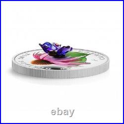 2013 Canada $20 Purple Coneflower & Eastern Tailed Blue Fine Silver Coin