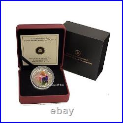 2013 Canada $20 Purple Coneflower & Eastern Tailed Blue Fine Silver Coin