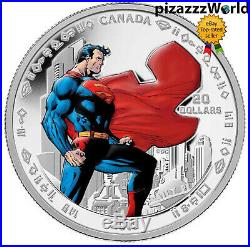 2013 Canada 99.99% Pure Silver $20 COIN Man Of Steel 75th Anniv. Superman MINT
