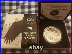 2013 Canadian 1oz Fine Silver Coin The Bald Eagle 4 Coins Set