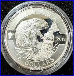 2013 OH Canada 12x $10 9999 Silver Coin Set