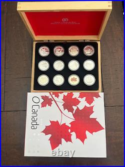 2013 Oh! Canada $10 12 Fine Silver Coin Set With Original Box