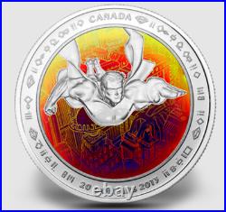 2013 SuperMan Metropolic DC comics Holographic 1 oz. 9999 silver coin OGP