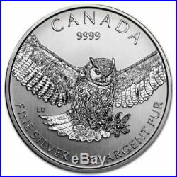 2014-2015 Canada Birds of Prey Four 1 oz. 999 Silver Coin Set in Display Box