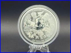 2014 Canada $200 for $200 2 oz Fine Silver Coin Towering Forests With Box
