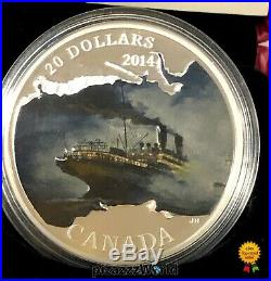 2014 Canada $20.9999 Silver COIN Lost Ship in CDN Waters RMS EMPRESS OF IRELAND