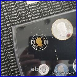 2014 Canada Fine Silver Proof Coin Set Gold Plated Silver Dollar #coinsofcanada