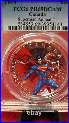 2014 Canada Proof Silver Superman Annual #1.999 Silver 1 oz Coin PCGS NGC PF 69