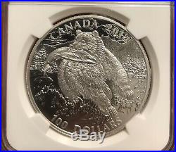 2014 Canada The Grizzly S$100 Silver Coin NGC PF70