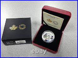 2014 Royal Canadian Mint $20 Fine Silver Coin Venetian Glass Snowman