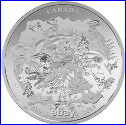 2015 $200 Canada's Rugged Mountains ($200 For $200 #3) 2oz. Fine Silver Coin