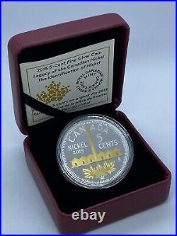 2015 5-cent Fine Silver Coin-The Identification of Nickel 135342