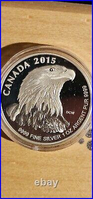 2015 Bald Eagle Fractional Proof 9999 Silver 4 Coin Set $2, $3, $4, $5 Coa