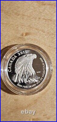 2015 Bald Eagle Fractional Proof 9999 Silver 4 Coin Set $2, $3, $4, $5 Coa