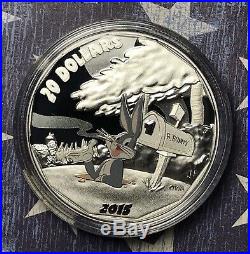 2015 Bugs Bunny Looney Toons Silver $20 Colorized Canada Collector Coin