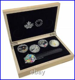 2015 CANADA 20$ 1oz Fine Silver Coloured LOONEY TUNES -4 coins Set Wrist Watch