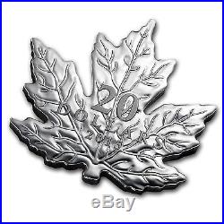 2015 Canada 1 oz Silver $20 Proof Maple Leaf Shaped Coin SKU #92126