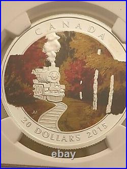 2015 Canada $20 Autumn Express Silver coin NGC Rated PF 69 Ultra Cameo Top Pop