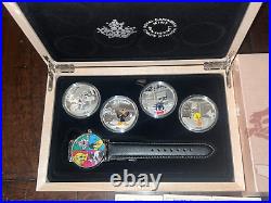 2015 Canada $20 Fine Silver Looney Tunes 4-Coin Set (COA+BOX)