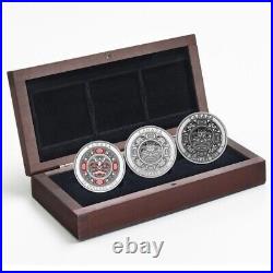2015 Canada $25 Singing Moon Mask Fine Silver 3-coin Set