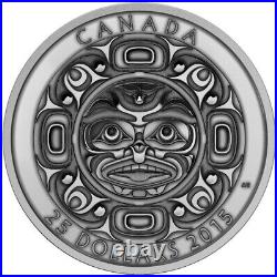2015 Canada $25 Singing Moon Mask Fine Silver 3-coin Set