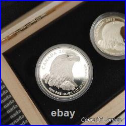 2015 Canada Bald Eagle Fine Silver Fractional Coin Set #coinsofcanada