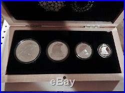 2015 Canada Bald Eagle Fractional coin set silver 9999 proof box COA