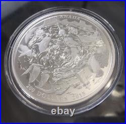 2015, Canada, Proof, 200 Dollar. 999 Silver Coin, Coastal Waters, Mintage 25,000