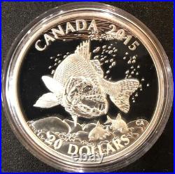 2015 Canada Silver 4 Coin North American SportFish Trout Walleye Bass Pike