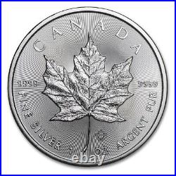 2015 Coin, Canada Coin, 5 Dollars Coin, Silver Maple Leaf Coin, (10 pcs)