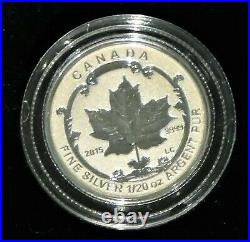 2015 Fine Silver Incuse Fractional Coin Set Canadian Maple Leaf