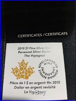 2015 Master's Club Renewed Dollar Voyageur 2 oz. Pure SILVER One Dollar Coin