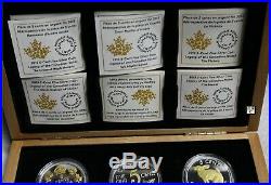 2015 Set of 6'Legacy of the Canadian Nickel' Proof 5ct Fine Silver Coins (XEG)
