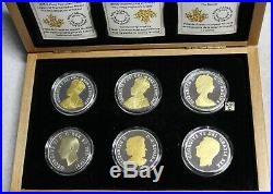 2015 Set of 6'Legacy of the Canadian Nickel' Proof 5ct Fine Silver Coins (XEG)
