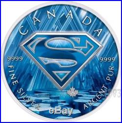 2016 1 Oz Silver Colorized Superman Coin WITH Box And Coa
