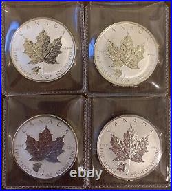 2016-2017 Maple Leaf Wolf Bear Cougar Moose Privy 1oz. 9999 Silver coins Canada