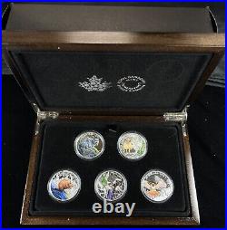 2016 $20 Fine Silver Coin The Canadian Lynx 5 Coin Set