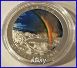 2016 $20 Weather Phenomenon Radiant Rainbow 1 oz. Silver Coin with Box & COA