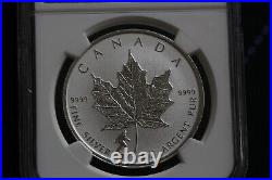 2016 CANADA $5 Silver Maple Leaf. 9999 Bigfoot Privy NGC69