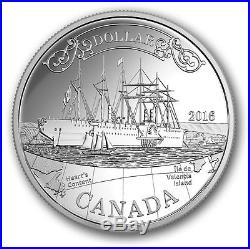 2016 Canada $1 150th Anniversary Transatlantic Cable Pure Silver Coin