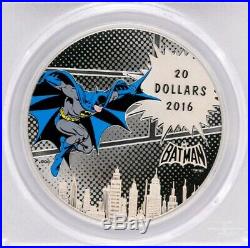 2016 Canada $20 DC Comics BATMAN THE DARK KNIGHT 1oz Proof Silver Coin PCGS PR69