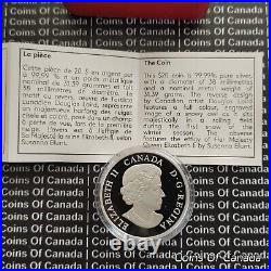 2016 Canada $20 Fine Silver Coin Snowy Owl 1 oz Colour #coinsofcanada