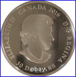 2016 Canada $30 Fine Silver Coin Illuminated Underwater Reef