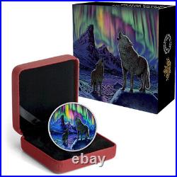 2016 Canada $30 Fine Silver Coin Northern Lights in the Moonlight