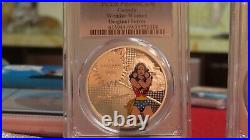 2016 Canada DC Comics Wonder Woman Colorized 1oz Silver Coin PF 69